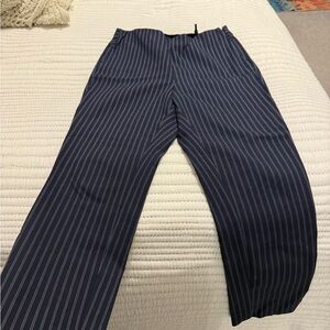 rag & bone Womens Dark Blue Pinstripe Pants